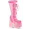 Camel-311 - Baby Pink Vegan Leather Fur