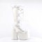 Demonia Camel-311 - White Vegan Leather Fur SPECIAL - Size 9