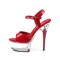 Captiva-609 - Red Patent/Clear