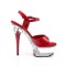 Captiva-609 - Red Patent/Clear