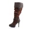 Funtasma Carribean-216 - Brown Distressed Pu-Microfiber
