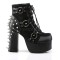 CHARADE-100 - Black Vegan Leather Suede