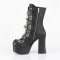 Charade-118 - Black Vegan Leather