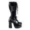 Charade-206 -  Black Vegan Leather   