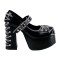 Demonia Charade-25 - Black Pu