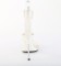 Chic-40 - White Faux Leather Rhinestones