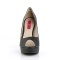 CHLOE-01 - Black Faux Leather