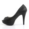 CHLOE-01 - Black Faux Leather