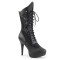 CHLOE-115 - Black Faux Leather
