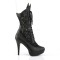 CHLOE-115 - Black Faux Leather