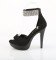 Cocktail-525 - Black Faux Suede Matte