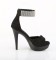 Cocktail-525 - Black Faux Suede Matte