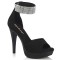 Cocktail-525 - Black Faux Suede Matte