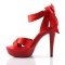 Fabulicious COCKTAIL-568 - Red Satin Red