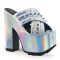 Cramps-09 - Silver Hologram Vegan Leather SPECIAL
