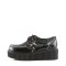 Demonia Creeper-113 - Black Pu-PinStripes