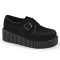CREEPER-118 - Black Vegan Suede