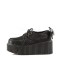 CREEPER-212 - Black Vegan Leather Lace