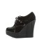 CREEPER-302H - Black Vegan Suede Patent