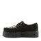 Demonia Creeper-400 - Black Suede-Cheetah Fur