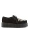 Demonia Creeper-400 - Black Suede-Cheetah Fur