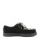 Demonia Creeper-600 - Black Suede-Cheetah Fur