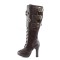 Demonia Crypto-302 - Brown Pu-Microfiber
