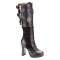 Demonia Crypto-302 - Brown Pu-Microfiber