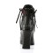 CRYPTO-51 - Black Red Lace Vegan Leather