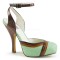 Cutiepie-01 - Mint Multi Faux Leather  