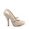 Pinup Couture  CUTIEPIE-02 - Cream Patent