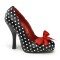 Pinup Couture  Cutiepie-06 - Black-White Pu (Polka Dots Print)