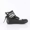 Daisy-11 - Black Vegan Leather