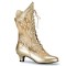 Funtasma Dame-115 - Gold Pu-Lace