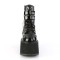 Damned-115 - Black Vegan Leather Pat  