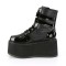 Damned-115 - Black Vegan Leather Pat  