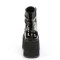 Damned-115 - Black Vegan Leather Pat  