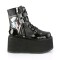 Damned-115 - Black Vegan Leather Pat  