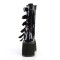 Damned-225 - Black Hologram Vegan Leather  