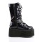 Damned-225 - Black Hologram Vegan Leather  