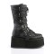 Damned-225 - Black Vegan Leather SPECIAL - Size 7