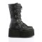 Damned-225 - Black Vegan Leather