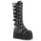 Damned-318 - Black Vegan Leather