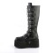 Damned-318 - Black Vegan Leather