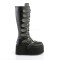 Damned-318 - Black Vegan Leather SPECIAL - Size 8