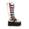 Damned-318 - Pink Shifting Glitter Vegan Leather  