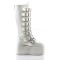 Damned-318 - White Vegan Leather  