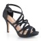Daphne-42 - Black Shimmering Fabric  