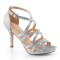 Daphne-42 - Silver Shimmering Fabric  