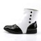 Funtasma DAPPER-06 - Black Patent Boot W 2 Detachable Spats